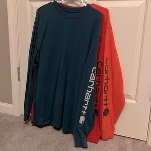 Lot of 3 Long Sleeve Carhartt Shirts